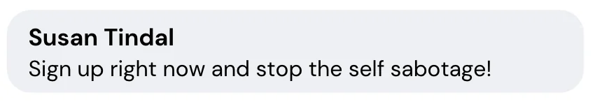 Client message screenshot