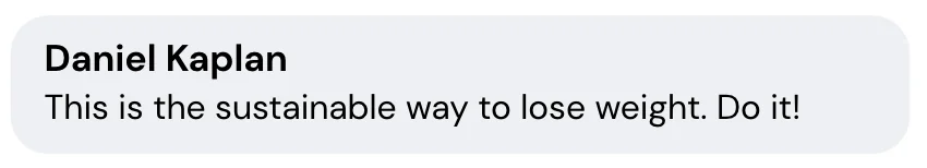Client message screenshot